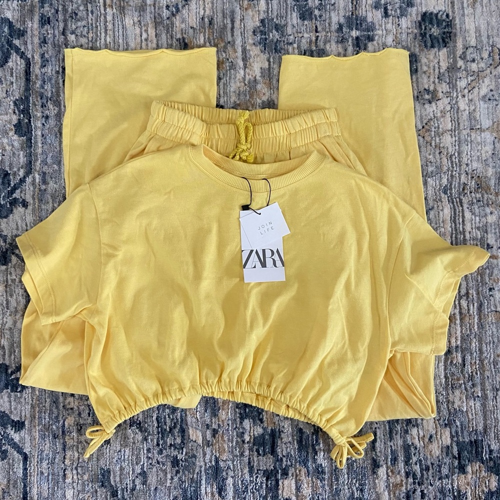 ZARA yellow matching set
